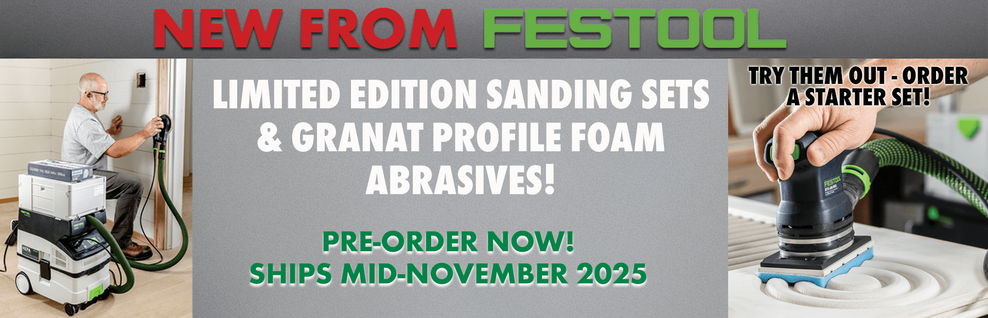 New Festool Granat PROfile Sanding Sets and Abrasives!