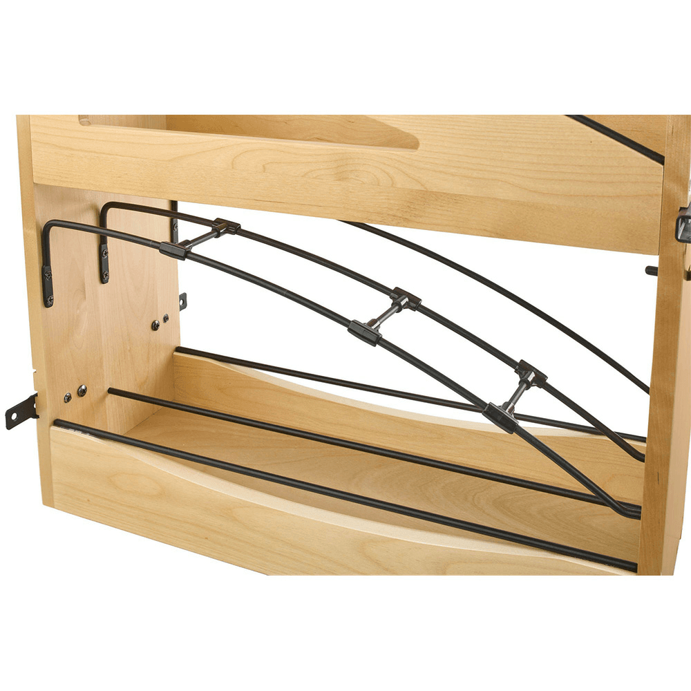 5" Craftsman Base Cabinet Pullout with Tray Divider/Foil Wrap Holder for 9" Base Cabinets, Light Brown Alt 6 - Image