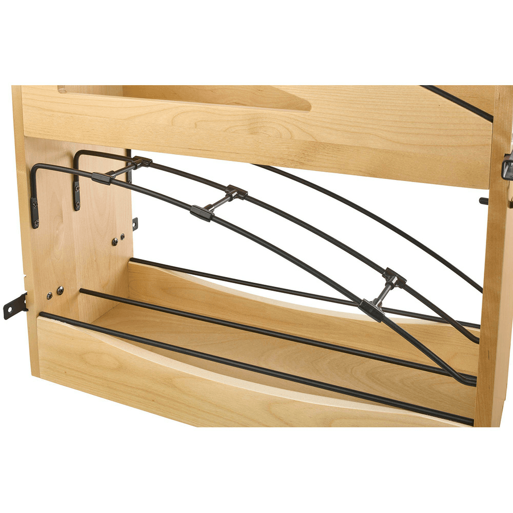 5" Craftsman Base Cabinet Pullout with Tray Divider/Foil Wrap Holder for 9" Base Cabinets, Light Brown Alt 7 - Image