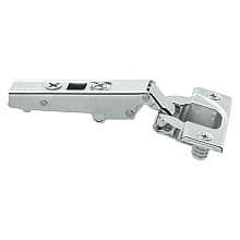 Clip Top 110° Opening Hinge, 45mm Bore Pattern, Free-Swinging, Full Overlay, Nickel-Plated, Dowelled