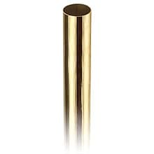1-1/2" x 12' Rail Tubing, Polished Brass