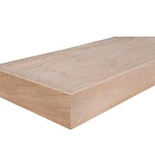 2-1/2" x 10" x 54" Floating Shelf, Alder Finish