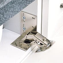 Chrome Euro Face Frame Hinges for Tip-Out Tray