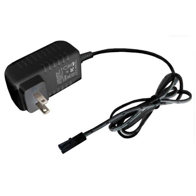 12V 15W Wall Plug-In LED Power Supply with 1-Port, Black