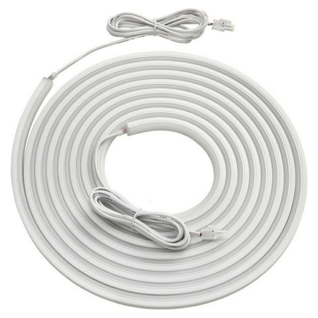 12V LED 3W Top-Emitting Cool White Neoloop Flexible Silicone Lighting, 16.4' Roll, White