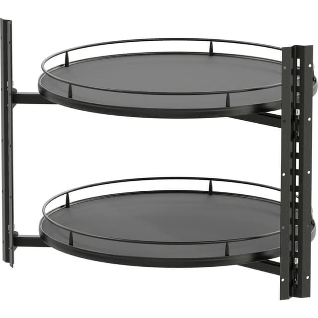 26-3/4" VS COR® Wheel Pro Scalea Full-Circle Poleless 2-Tray Lazy Susan Kit, Maple
