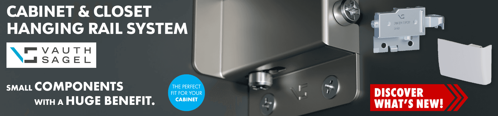 Vauth Sagel Cabinet & Closet Hanging Rail System
