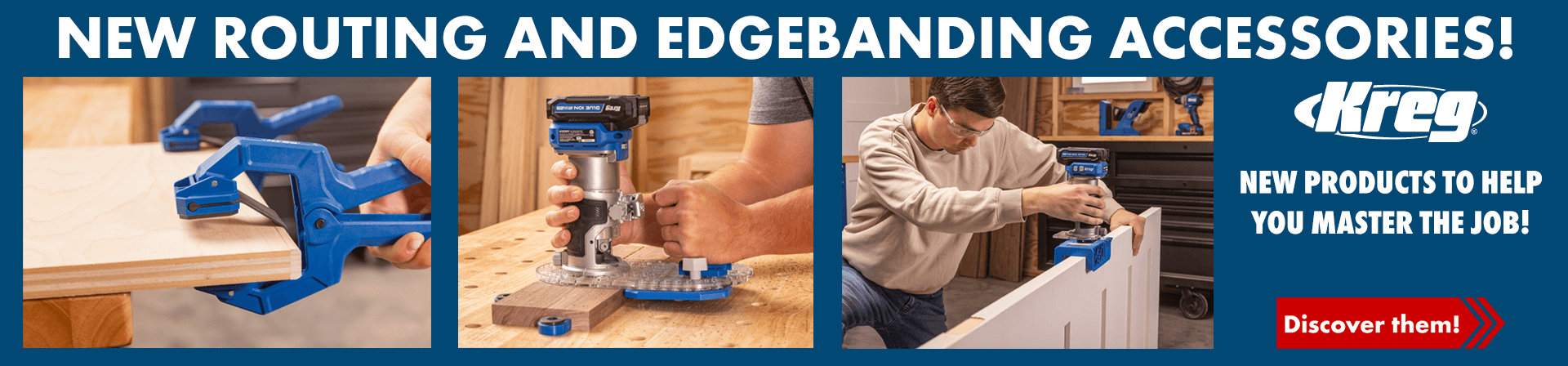 New Kreg Edgebanding and Routing Accessories!