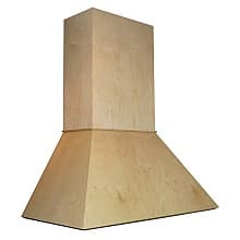 36" Straight Range Hood with Broan Compatible Liner, Maple